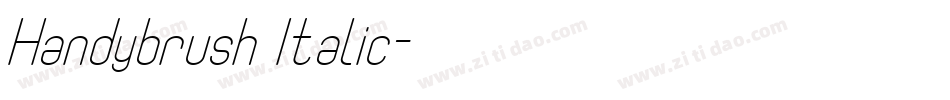 Handybrush Italic字体转换